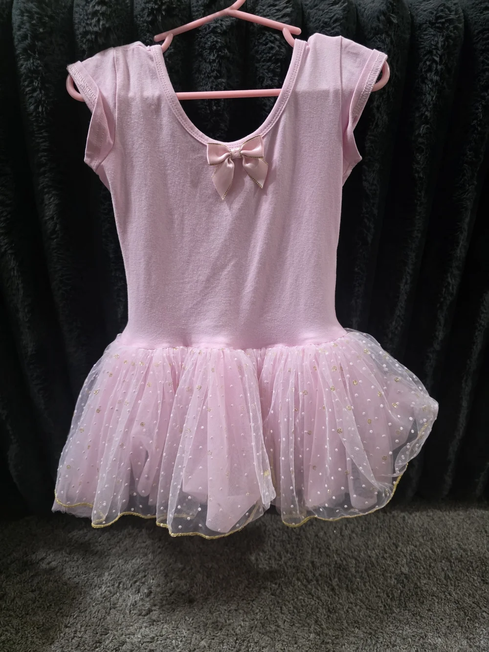 Pink Gold Accent Ballet Tutu Dress for Kids